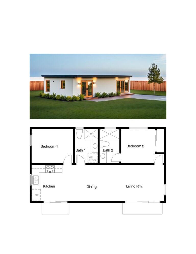 Two Bedroom Tiny House Floor Plans